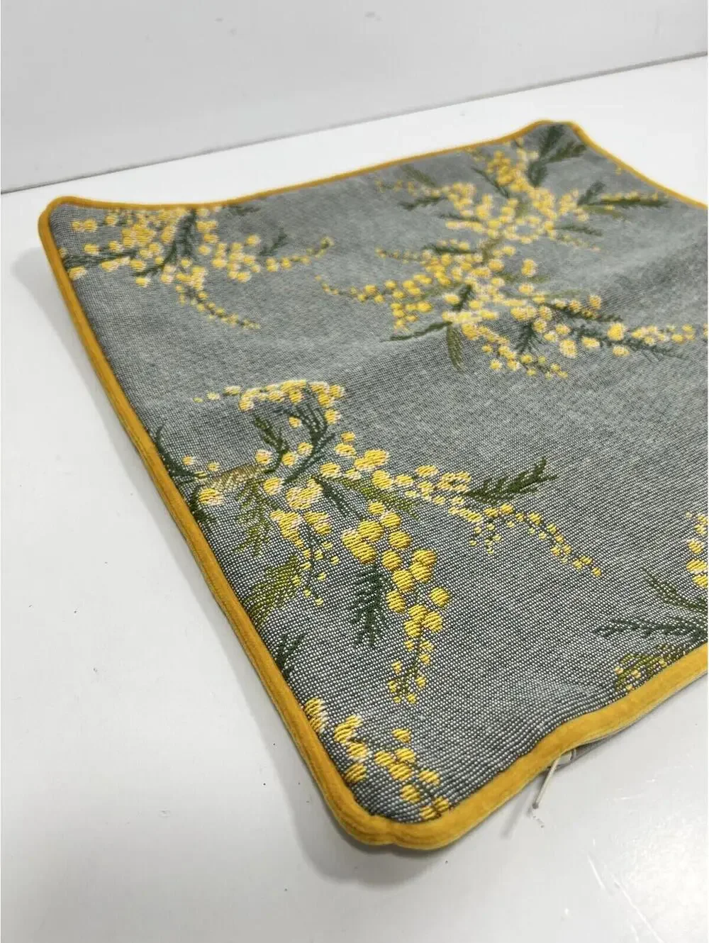 Iosis Paris Tapestry Pillow Sham 13x13 Yellow Small Flower